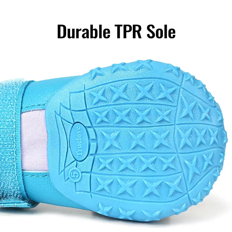 Truelove Outdoor Safety Shoes Reflective Straps and TPR Sole Waterproof Dog Booties  Style Number: TLS3963