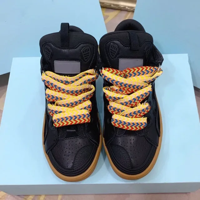 Unisex Lace Up Vulcanized Shoes