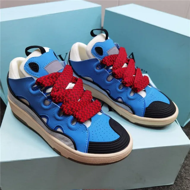 Unisex Lace Up Vulcanized Shoes