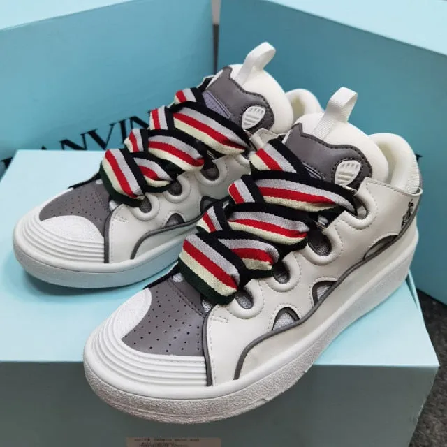 Unisex Lace Up Vulcanized Shoes