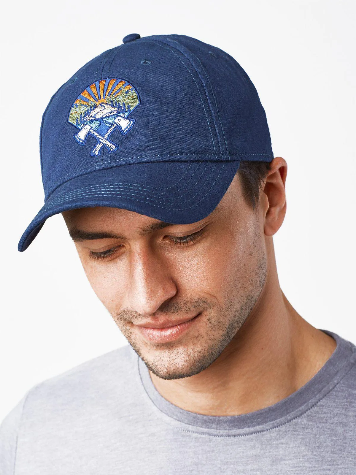 United by Blue Axe Crest Baseball Hat Navy