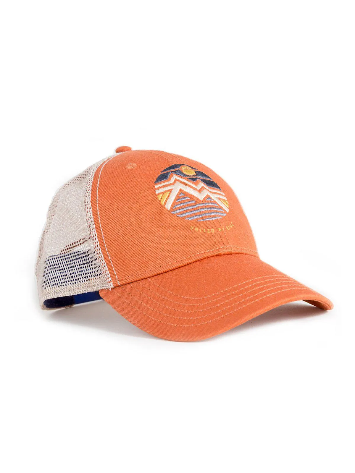 United by Blue Geo Mountain Trucker Hat Tawny