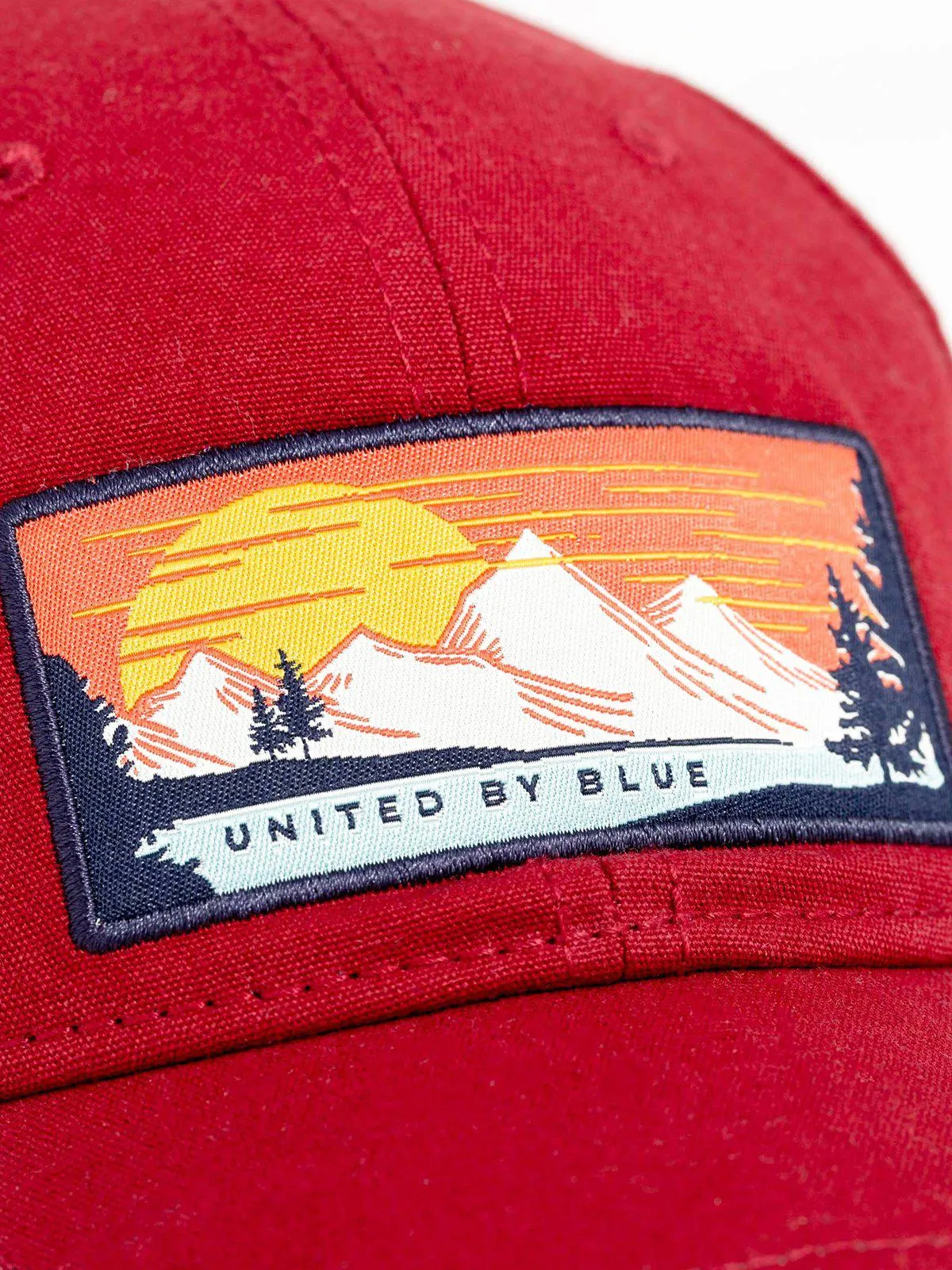 United by Blue Sun Mountain Baseball Hat Brick Red