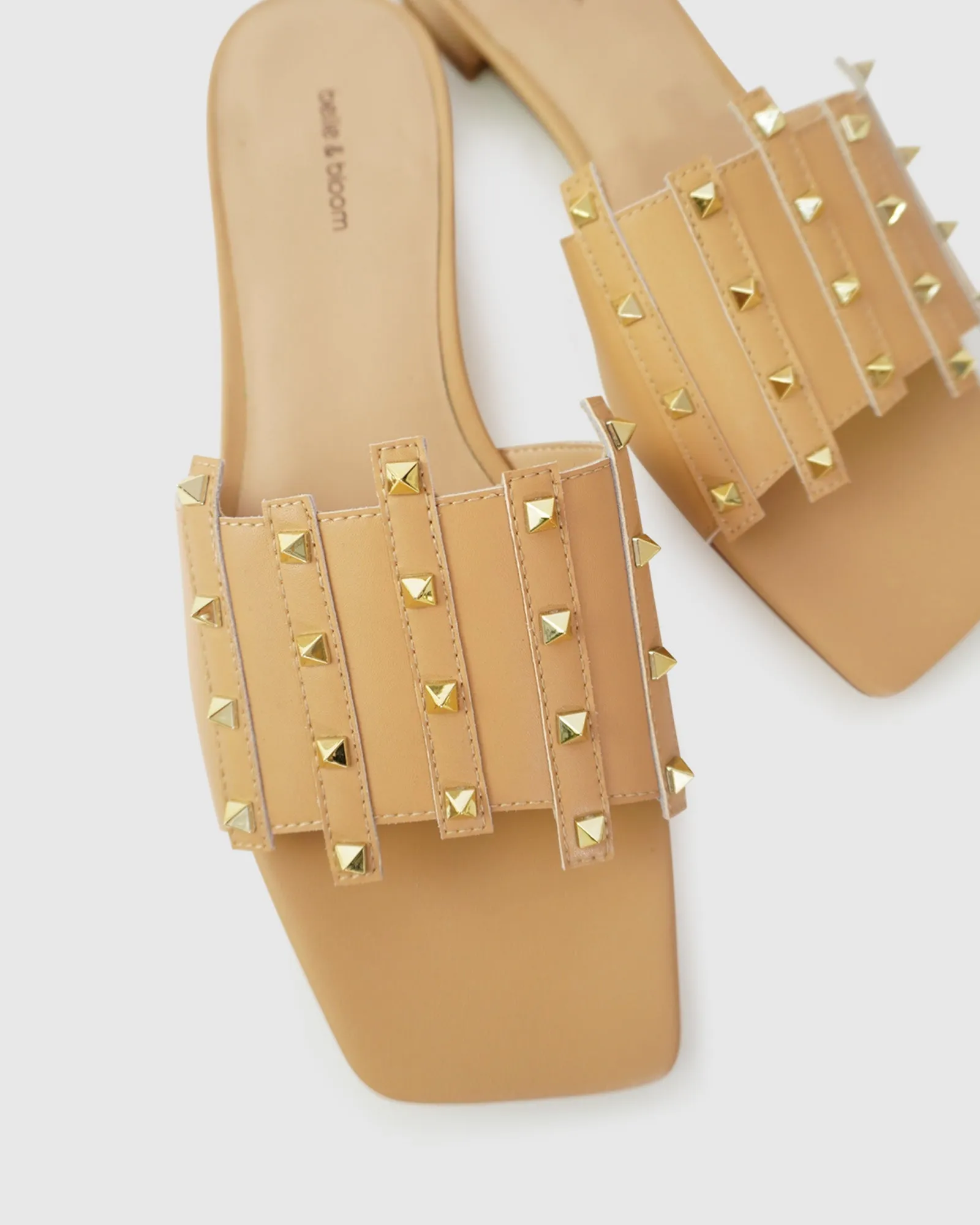 Until We Meet Stud Slide - Tan