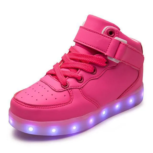 USB Charging LED Luminous Sneakers