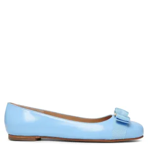 Varina 22 blue leather ballerinas