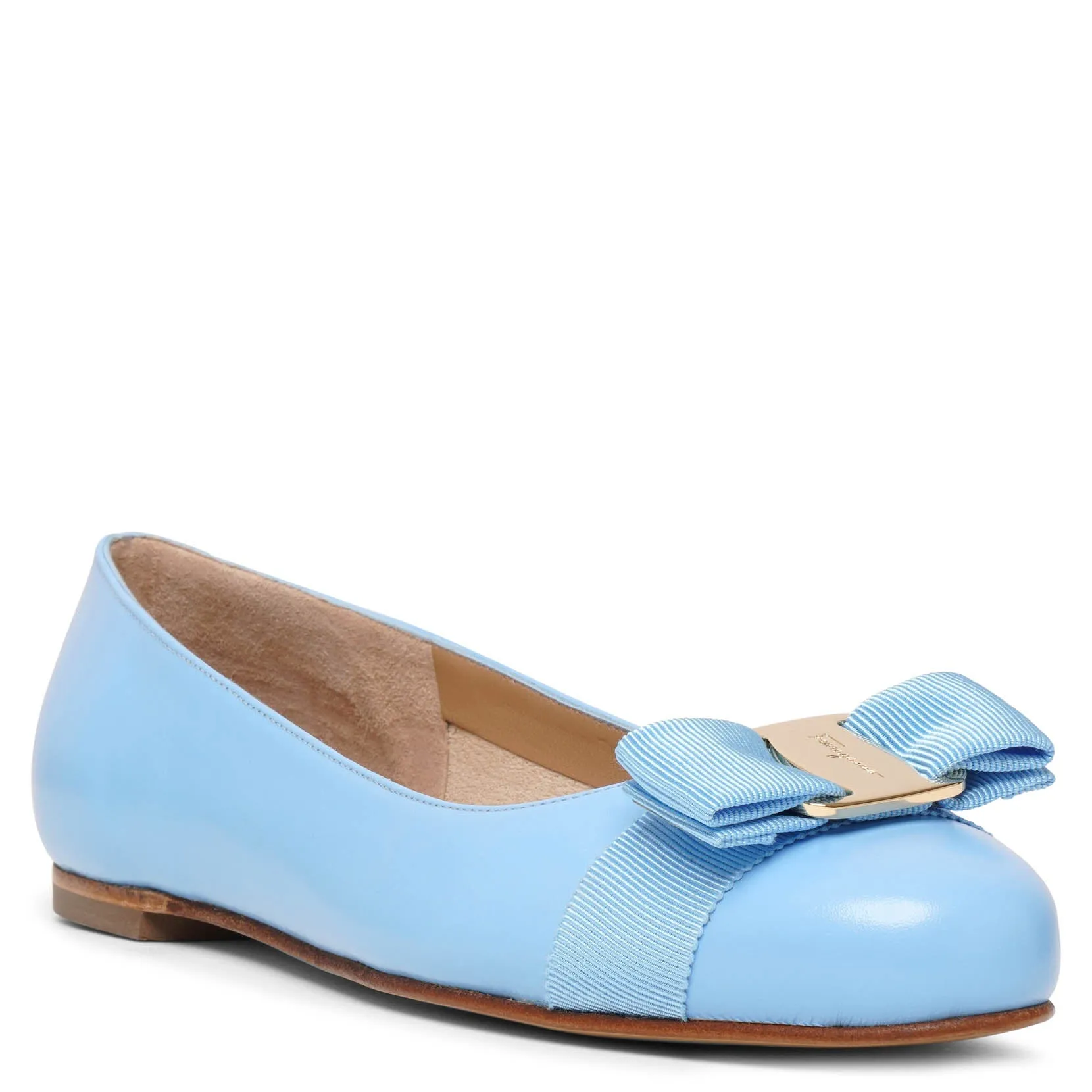 Varina 22 blue leather ballerinas