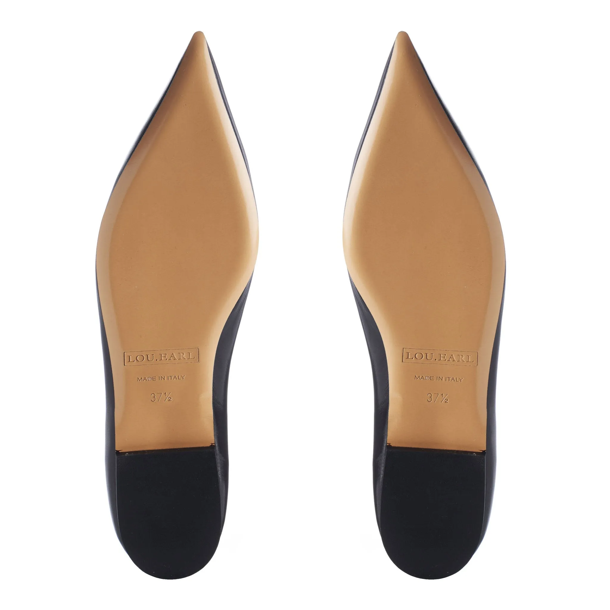 Vivienne Pointed Toe Flats in Black