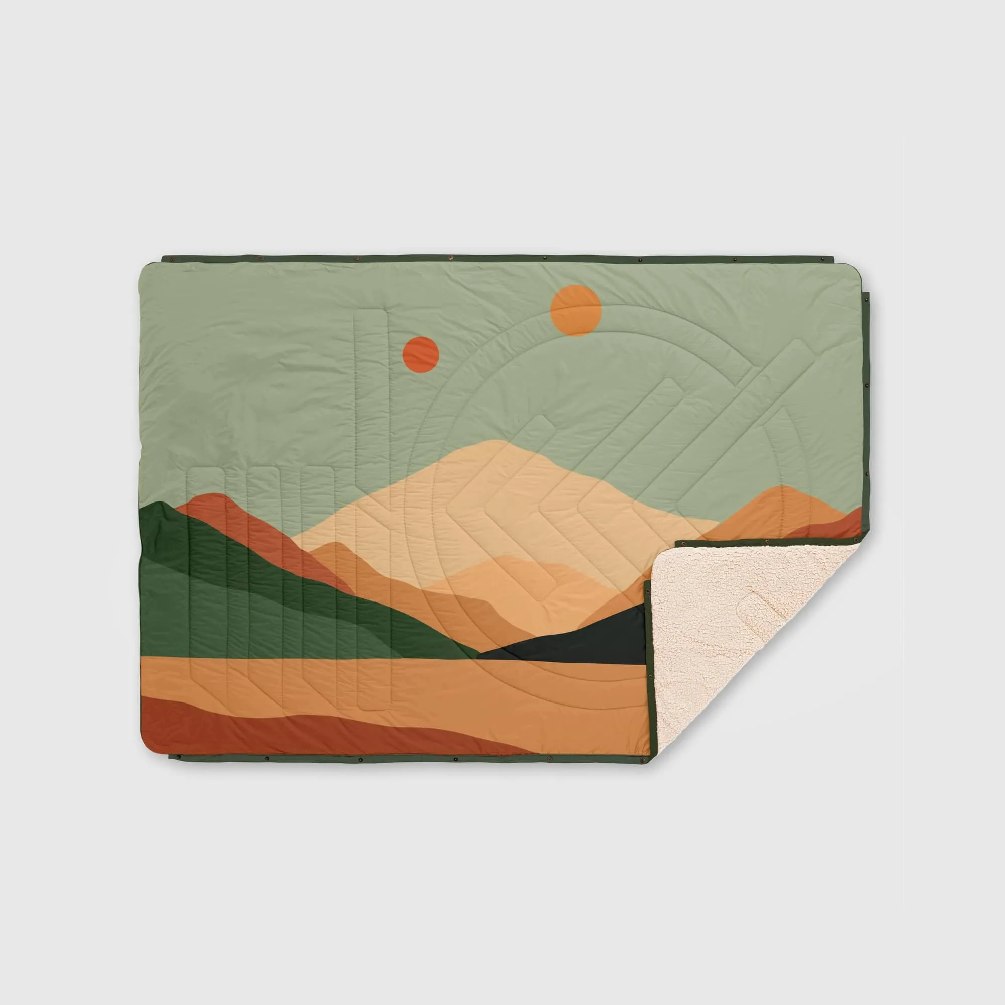VOITED CloudTouch® Indoor/Outdoor Camping Blanket -Jasper / Tree Green