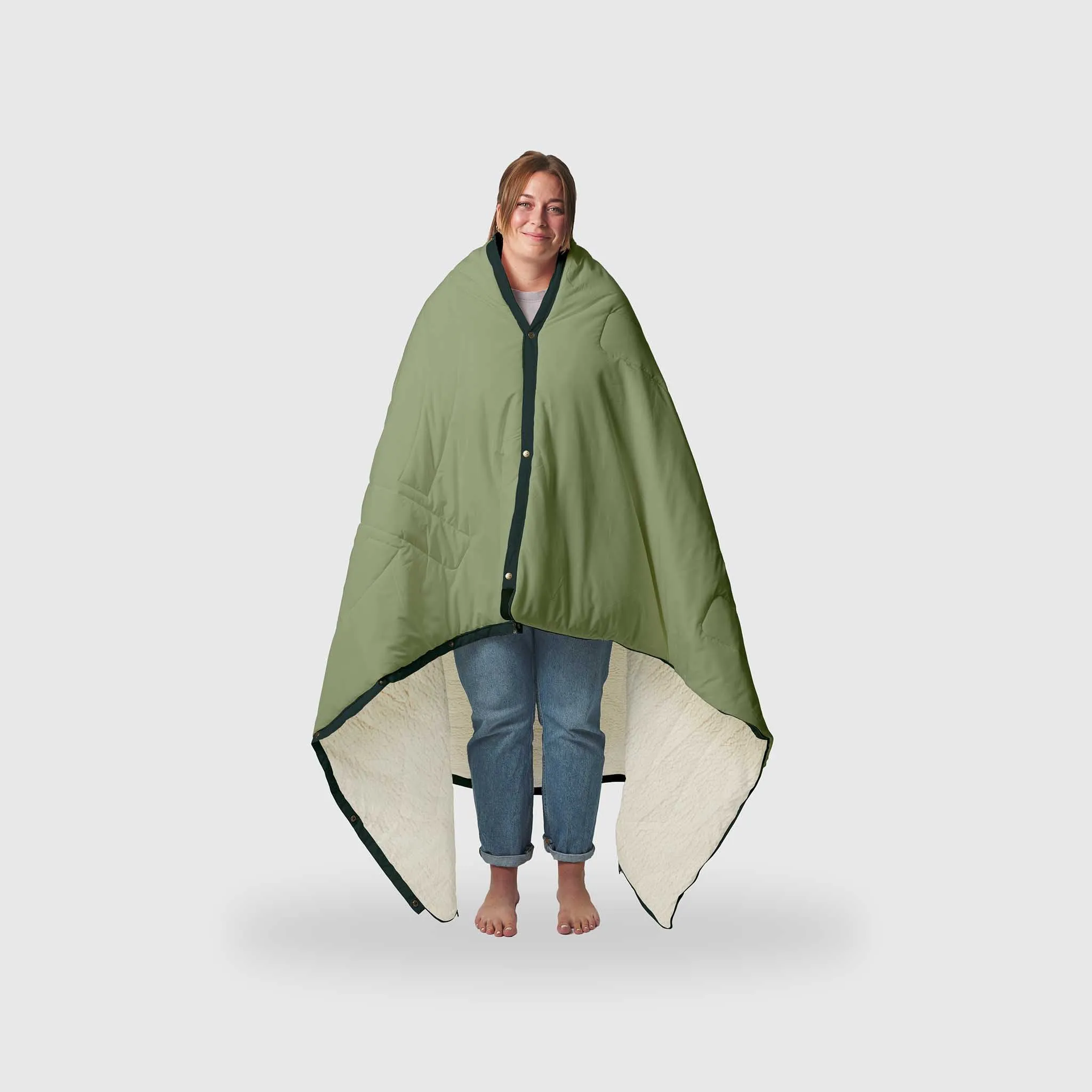 VOITED CloudTouch® Indoor/Outdoor Camping Blanket -Jasper / Tree Green
