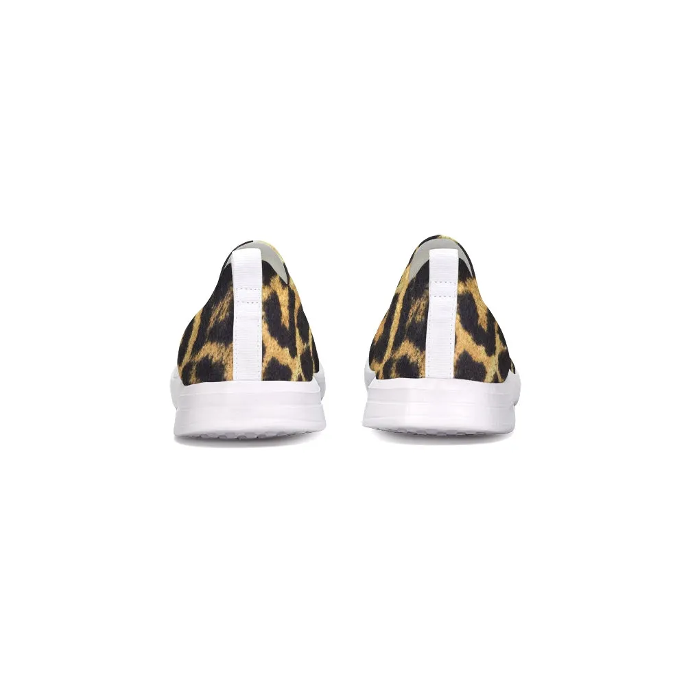 Warm Fuzzy Leopard Flyknit Slip-on Shoe