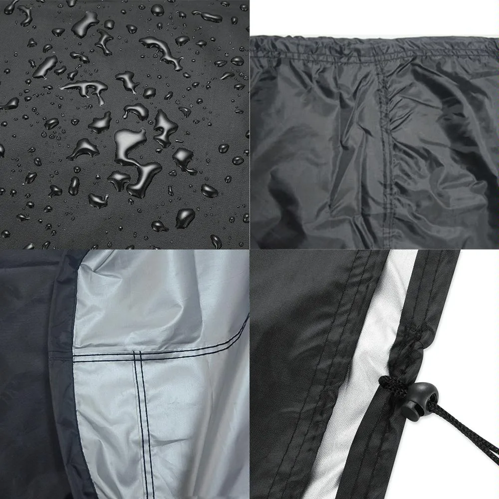 Waterproof Bbq Grill Cover - Anti-Uv Dust-Proof 210D Oxford Cloth - 170X61X117Cm - Black