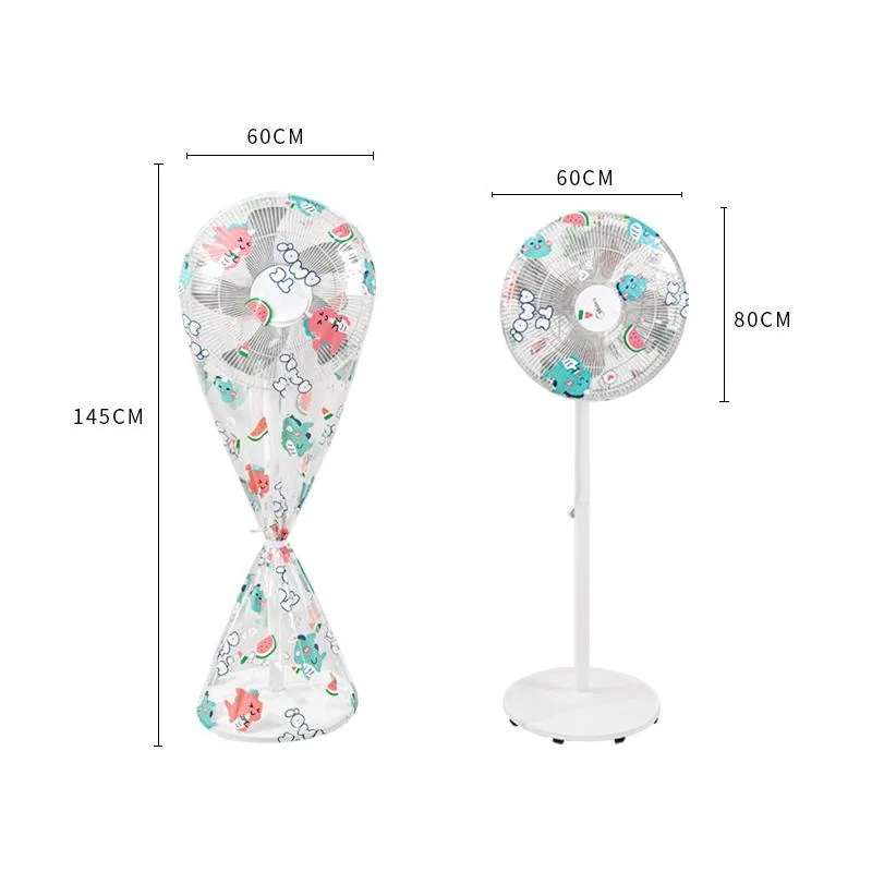 Waterproof Dustproof Fan Cover Set - Little Dinosaur Design