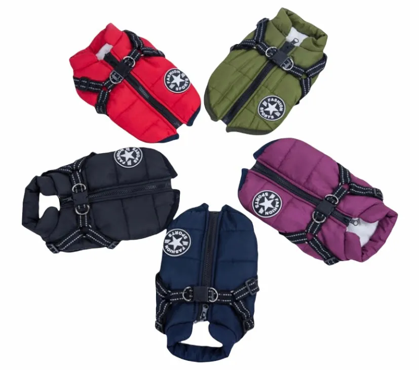 Waterproof Luxury Pet Vest with harness