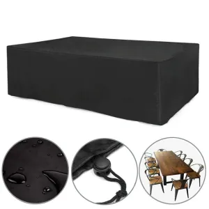 Waterproof Outdoor Furniture Cover - 180X120X74Cm - Oxford Cloth - Dustproof & Uv-Proof - Black