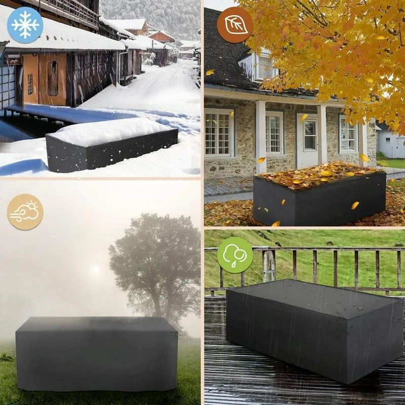 Waterproof Outdoor Furniture Cover For Garden Table And Chairs - 255X130X80Cm