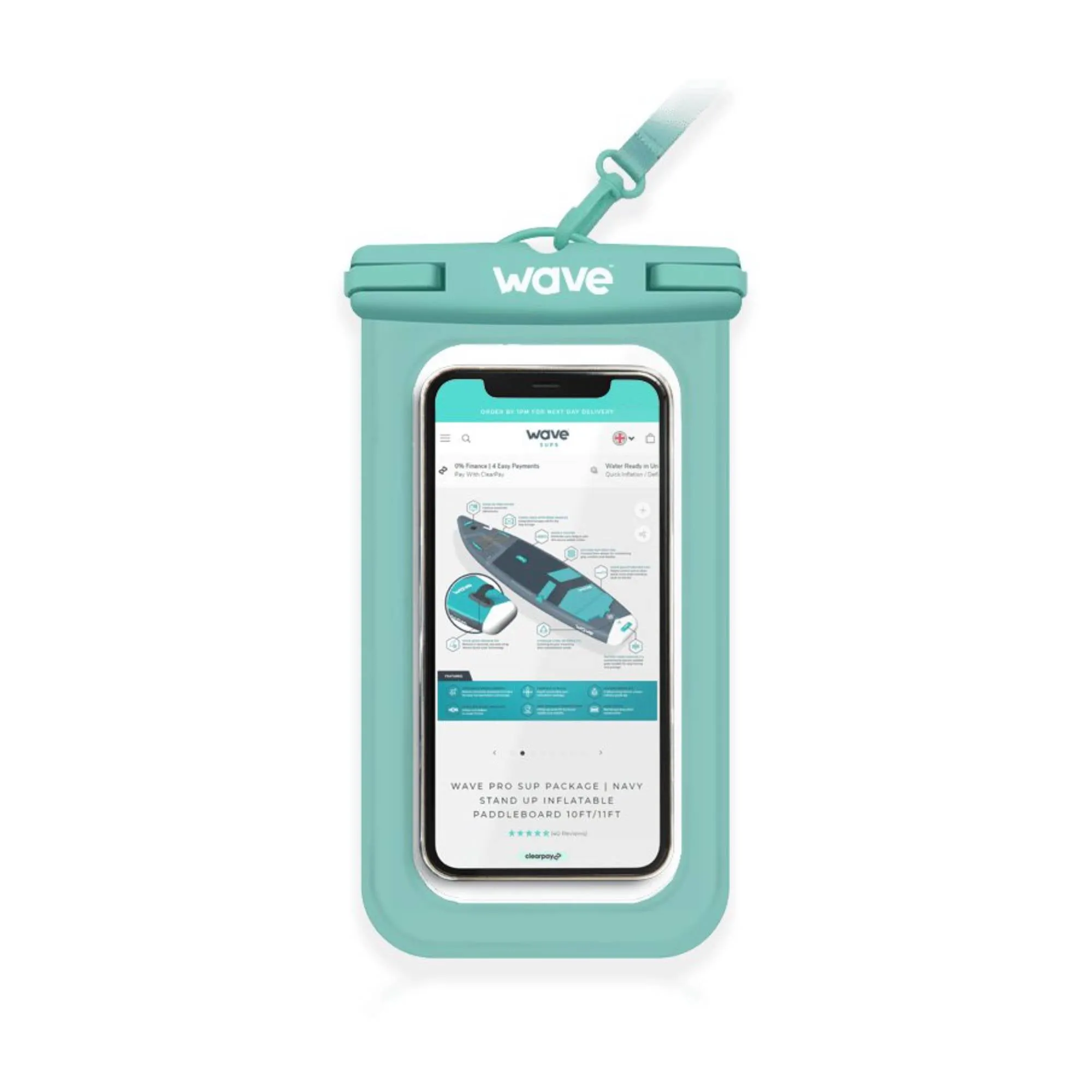 Waterproof Phone Cover | Aqua Green