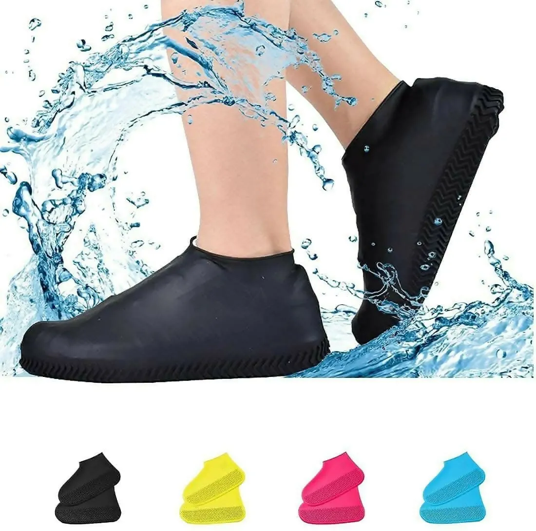Waterproof Rain Shoes Covers - Blue (I PAIR)