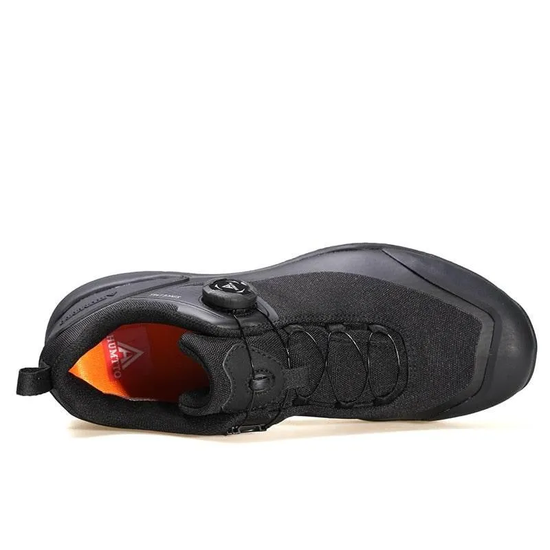 Waterproof Speed Hiker Boots - Automatic Lace Up Outdoor Footwear