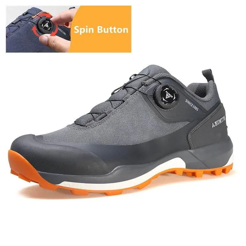 Waterproof Speed Hiker Boots - Automatic Lace Up Outdoor Footwear