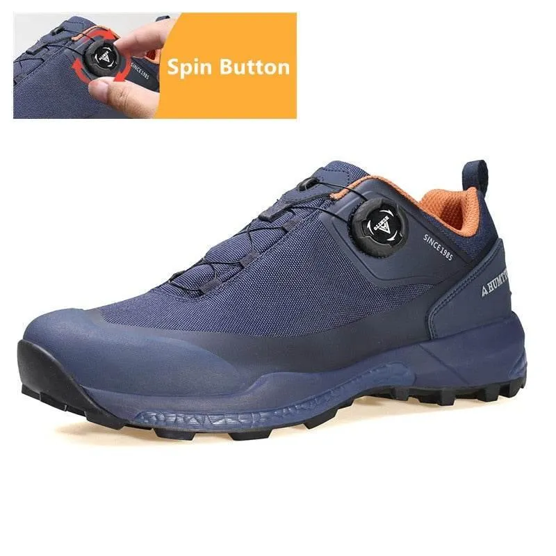 Waterproof Speed Hiker Boots - Automatic Lace Up Outdoor Footwear