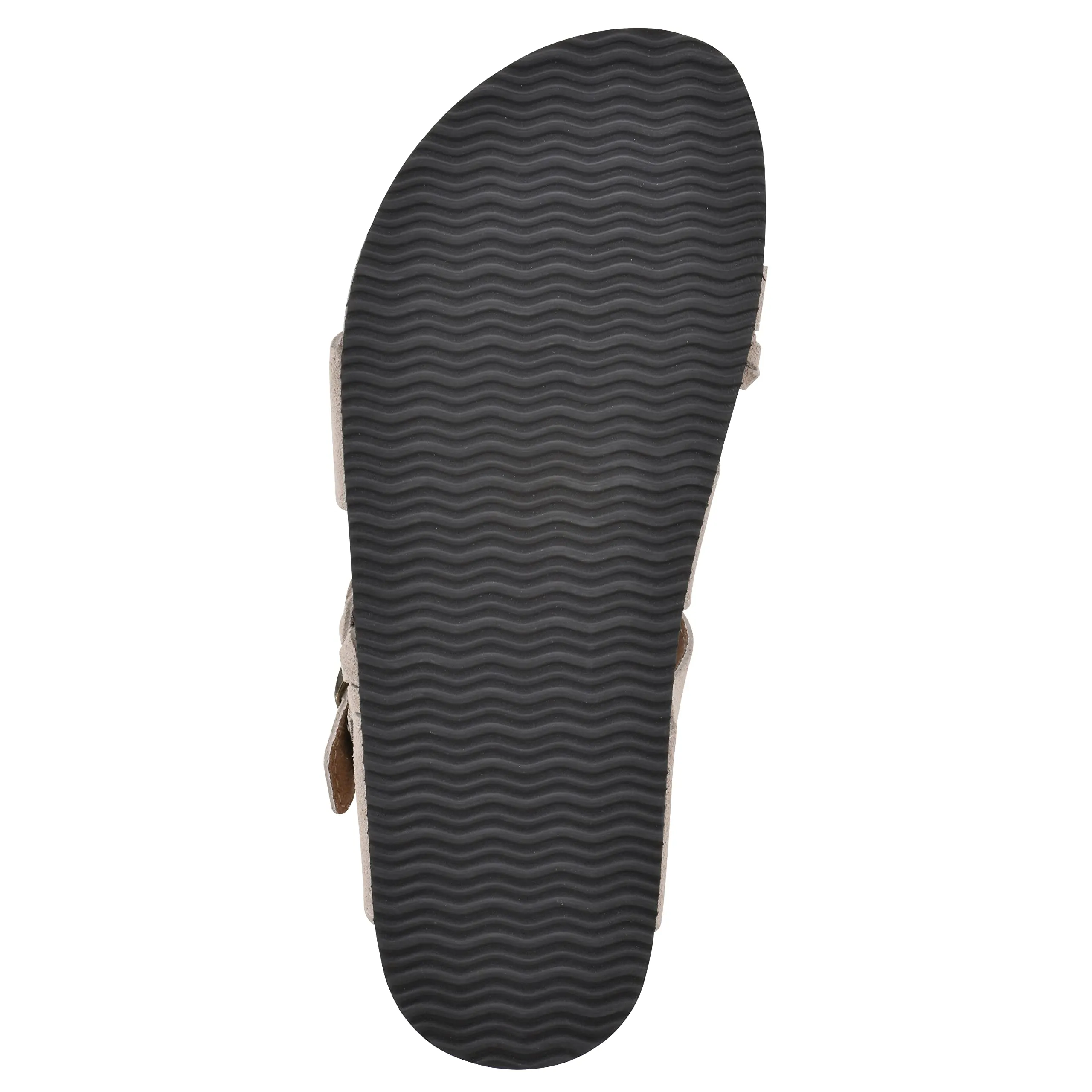 WHITE MOUNTAIN Shoes Hazy Footbed Sandal, Wood/Suede, 9 M