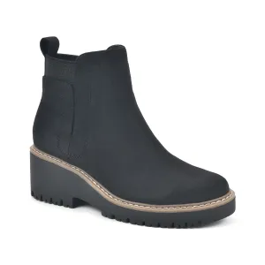 WHITE MOUNTAIN Shoes Women's Dear Boot, Black/Fabric, 6.5 W