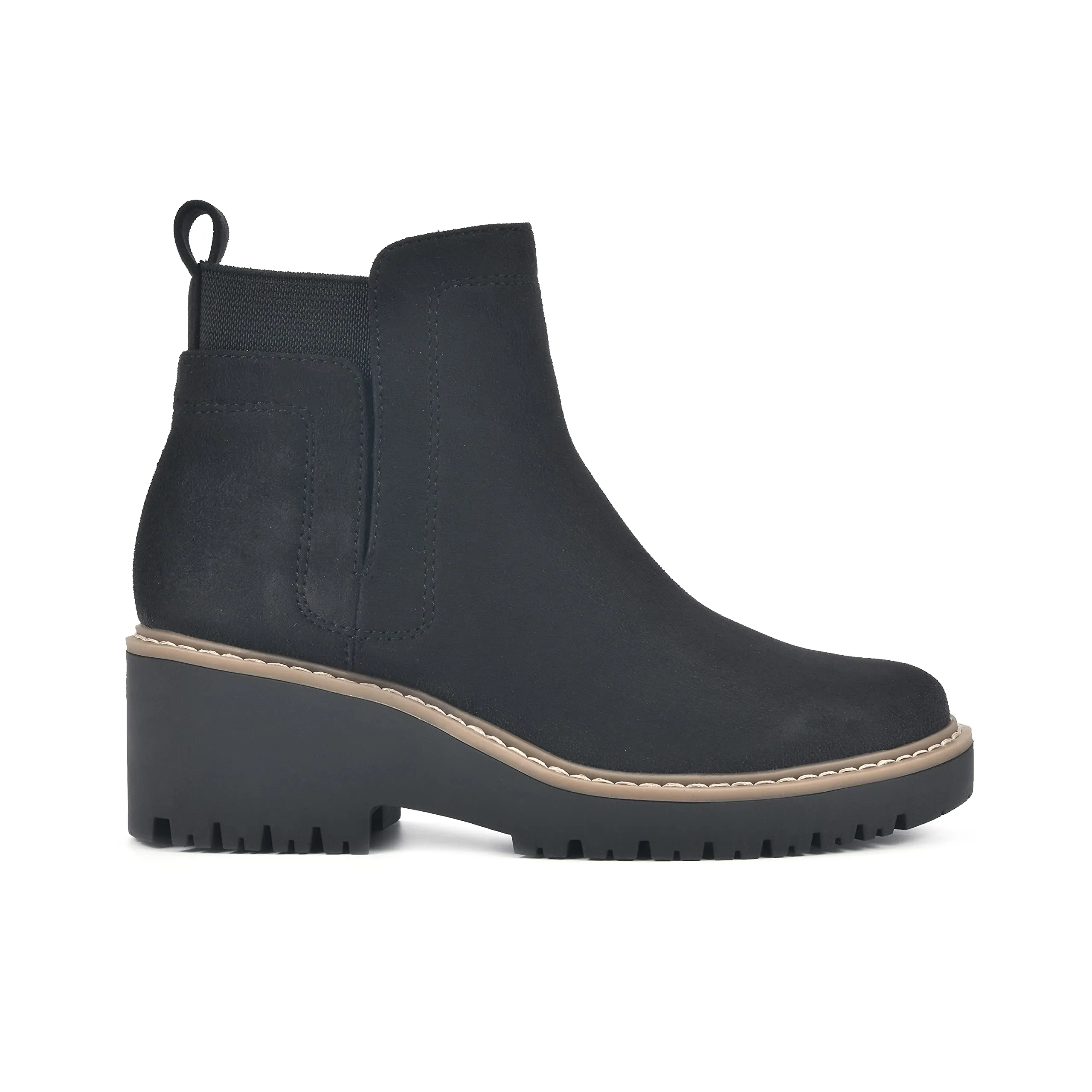 WHITE MOUNTAIN Shoes Women's Dear Boot, Black/Fabric, 6.5 W