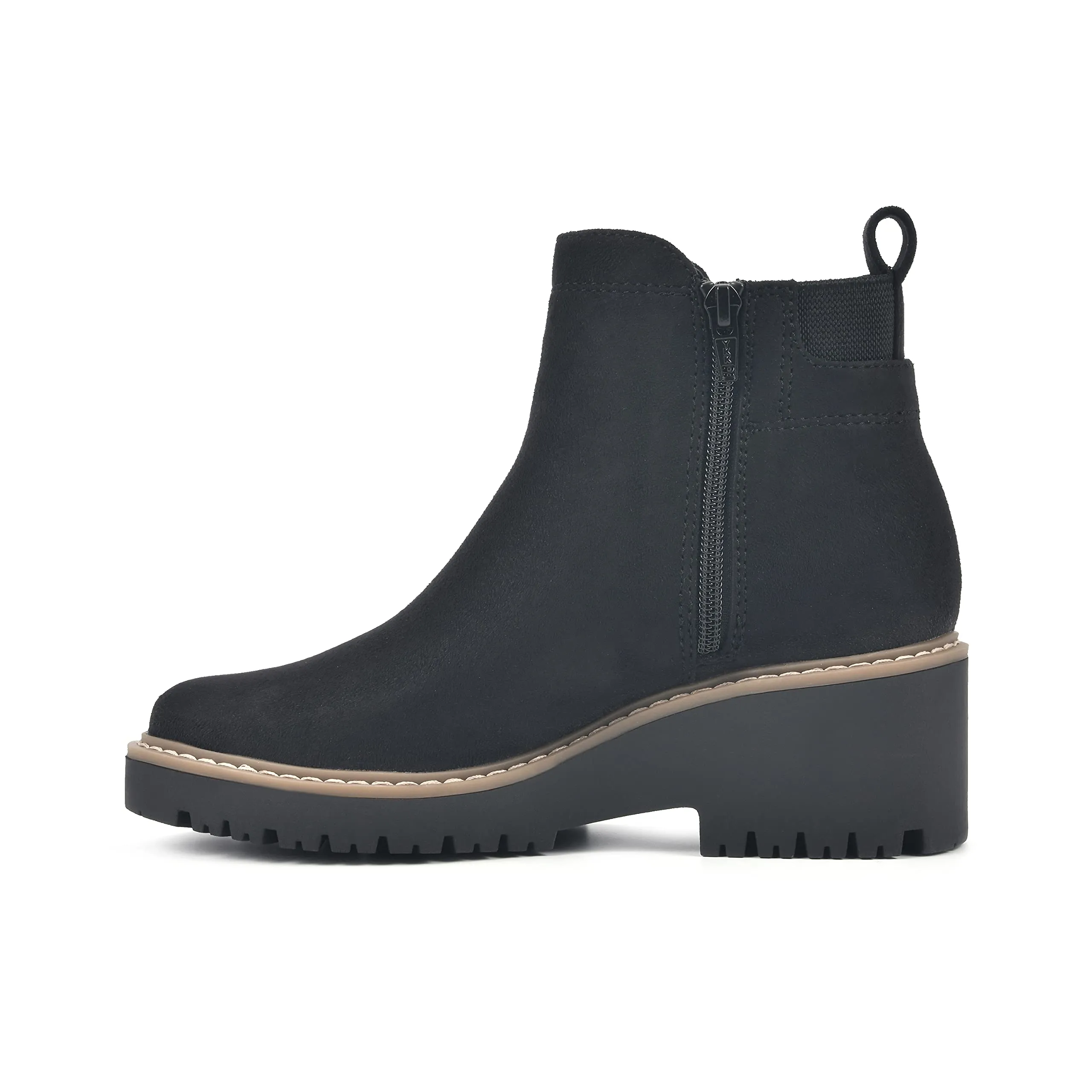 WHITE MOUNTAIN Shoes Women's Dear Boot, Black/Fabric, 6.5 W