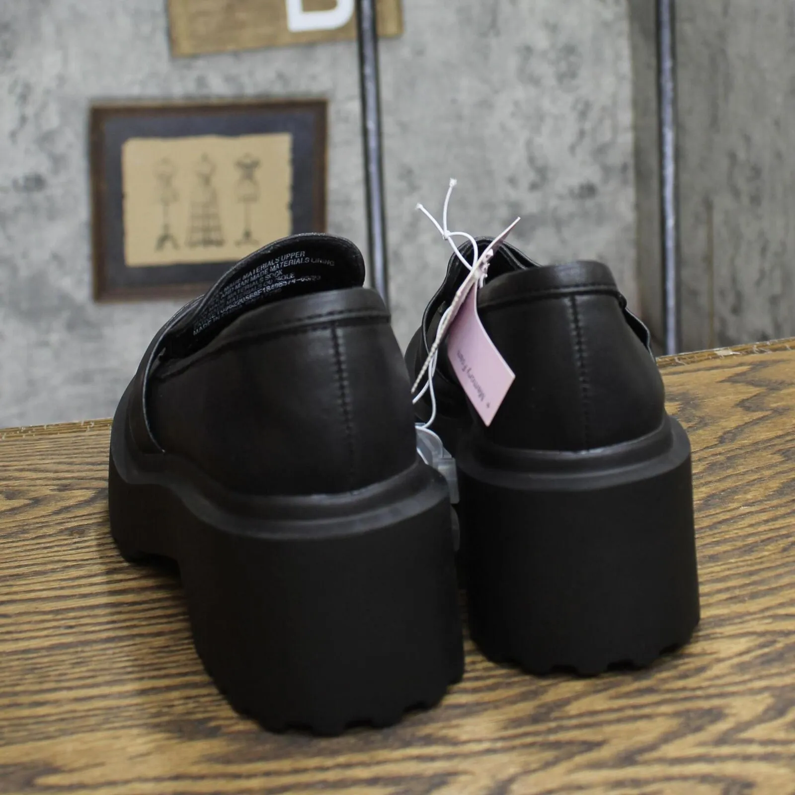 Wild Fable Womens Lacey Loafer Flats with Memory Foam Insole 87930096 Black 6M