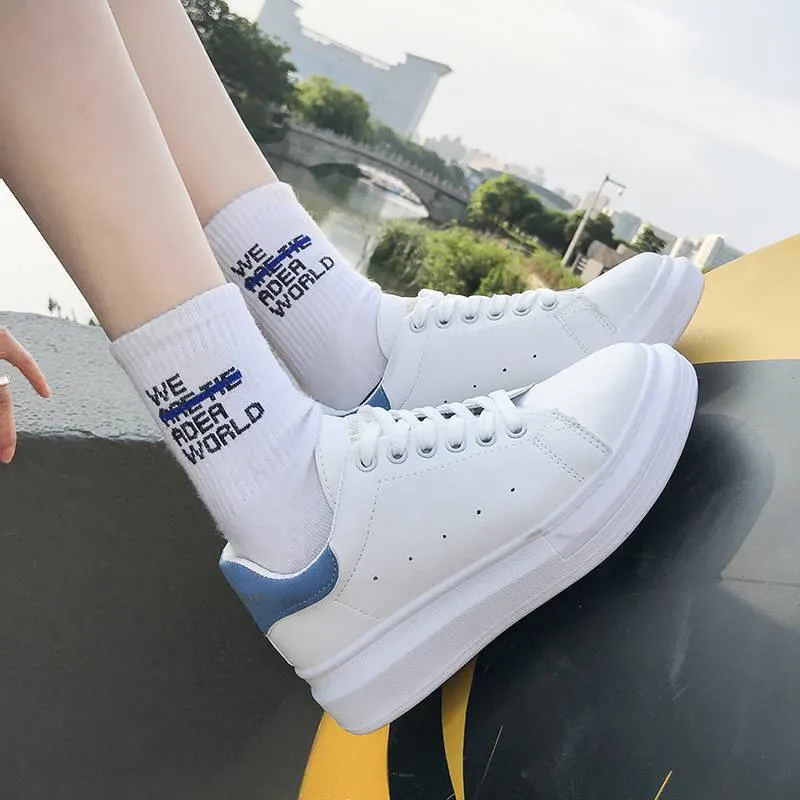 Women Sneakers Fashion Casual Shoes Woman Comfortable Breathable White Flats Sport Shoes