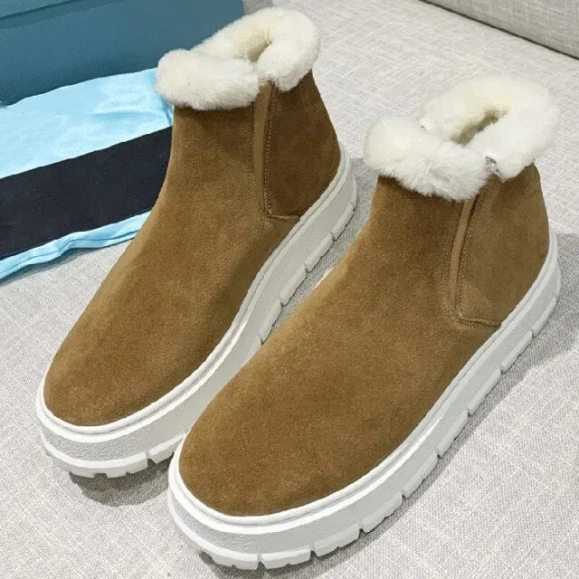 Women Warm Leisure Shoes Round Toe