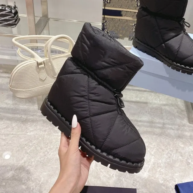 Women Warm Leisure Shoes Round Toe