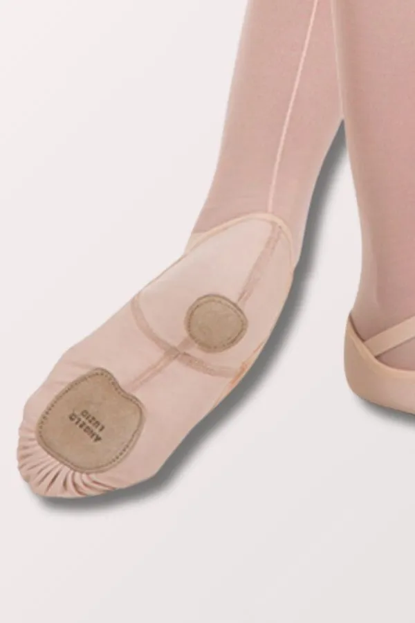 Women's 4-Way Total Stretch Canvas Ballet Shoes - Peach