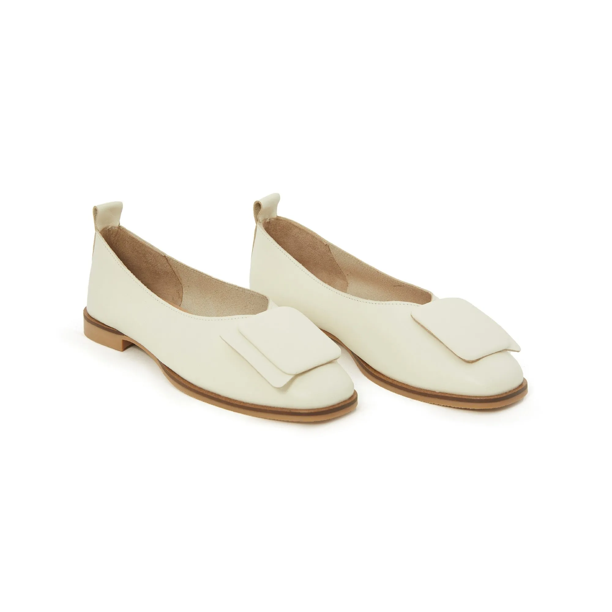 Women's Calf Leather Handmade Flats W3004