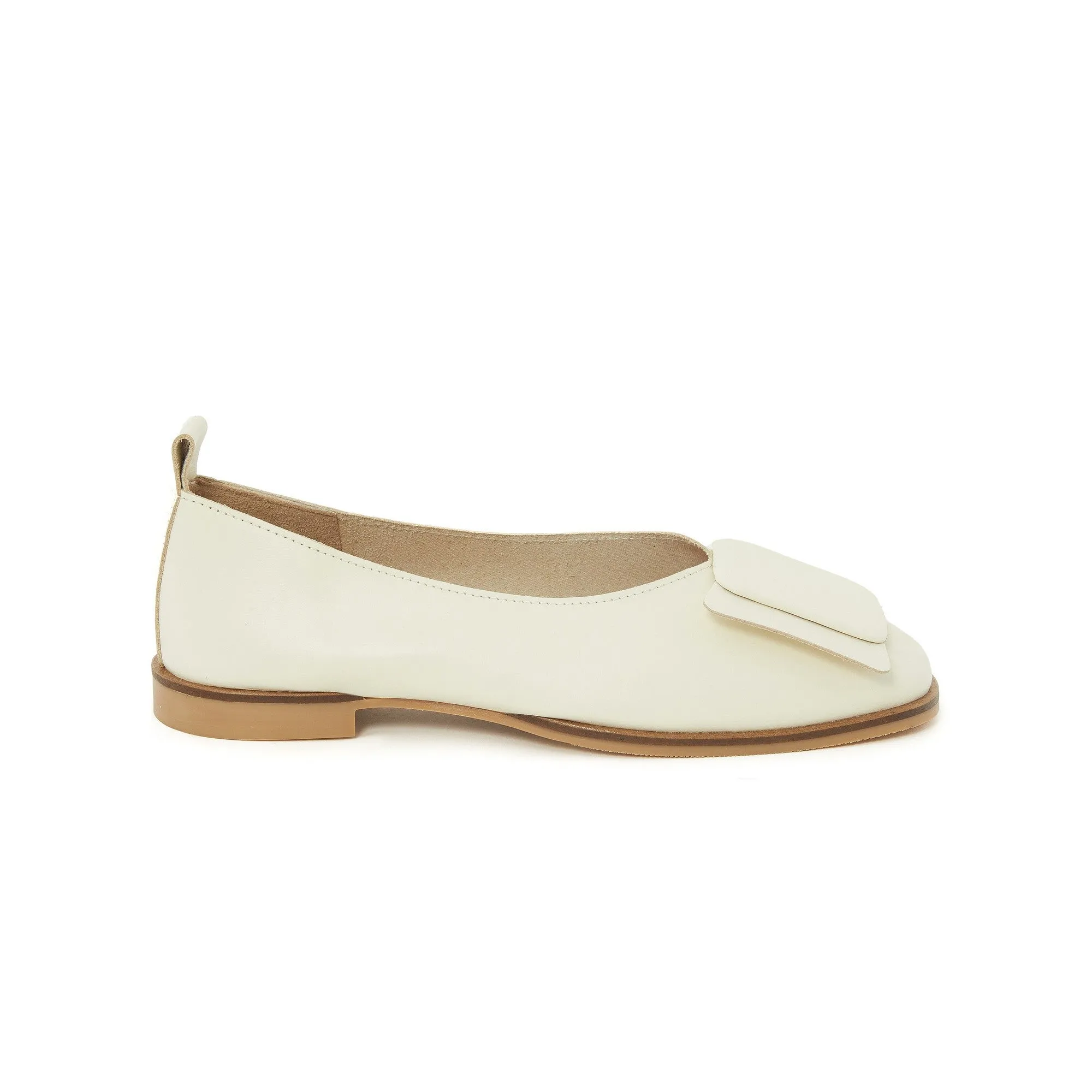 Women's Calf Leather Handmade Flats W3004
