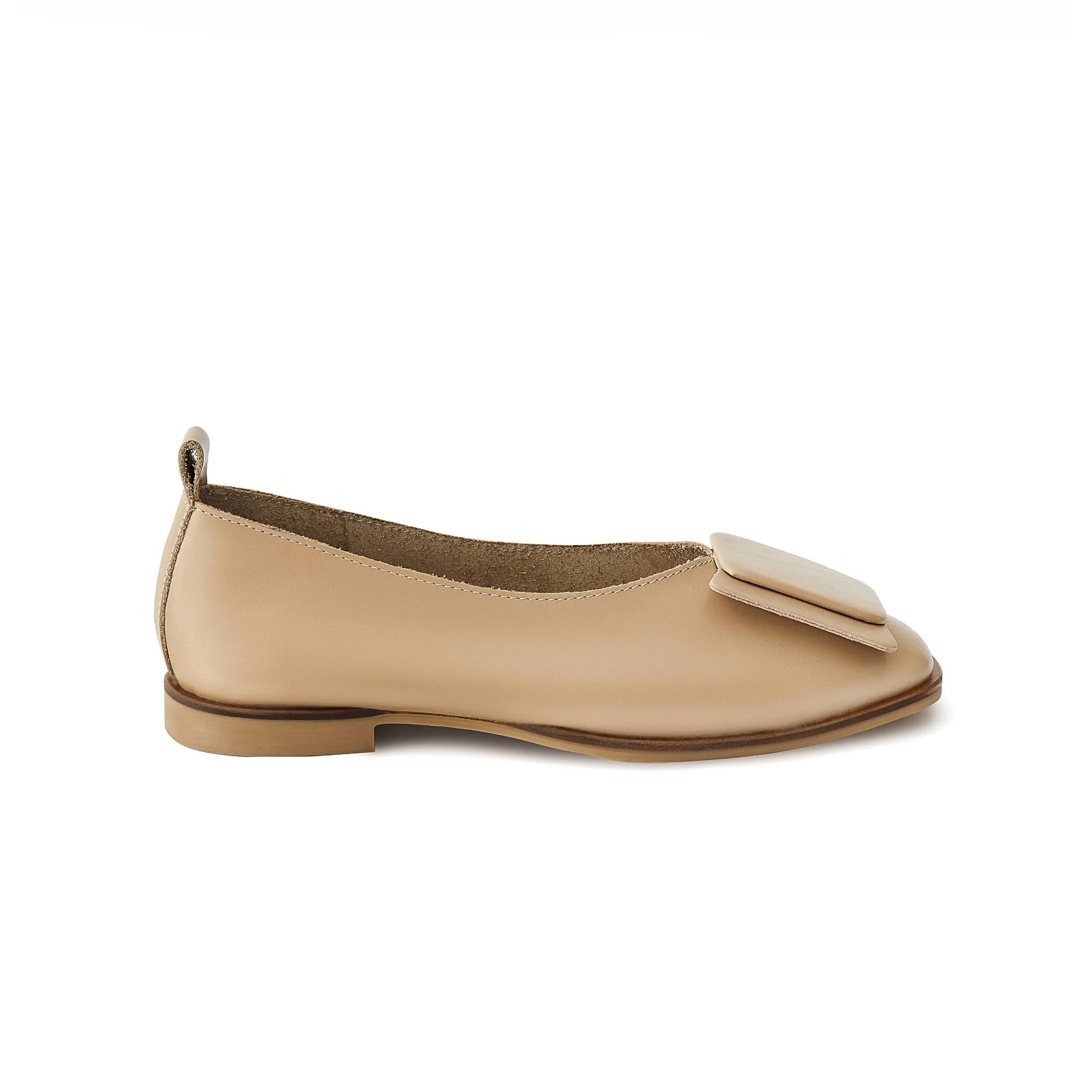 Women's Calf Leather Handmade Flats W3004