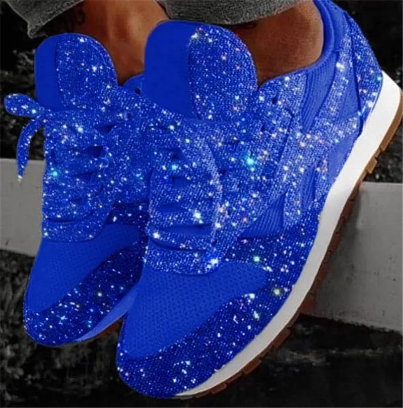Women's Cute Breathable Mesh Glitter Shoes
