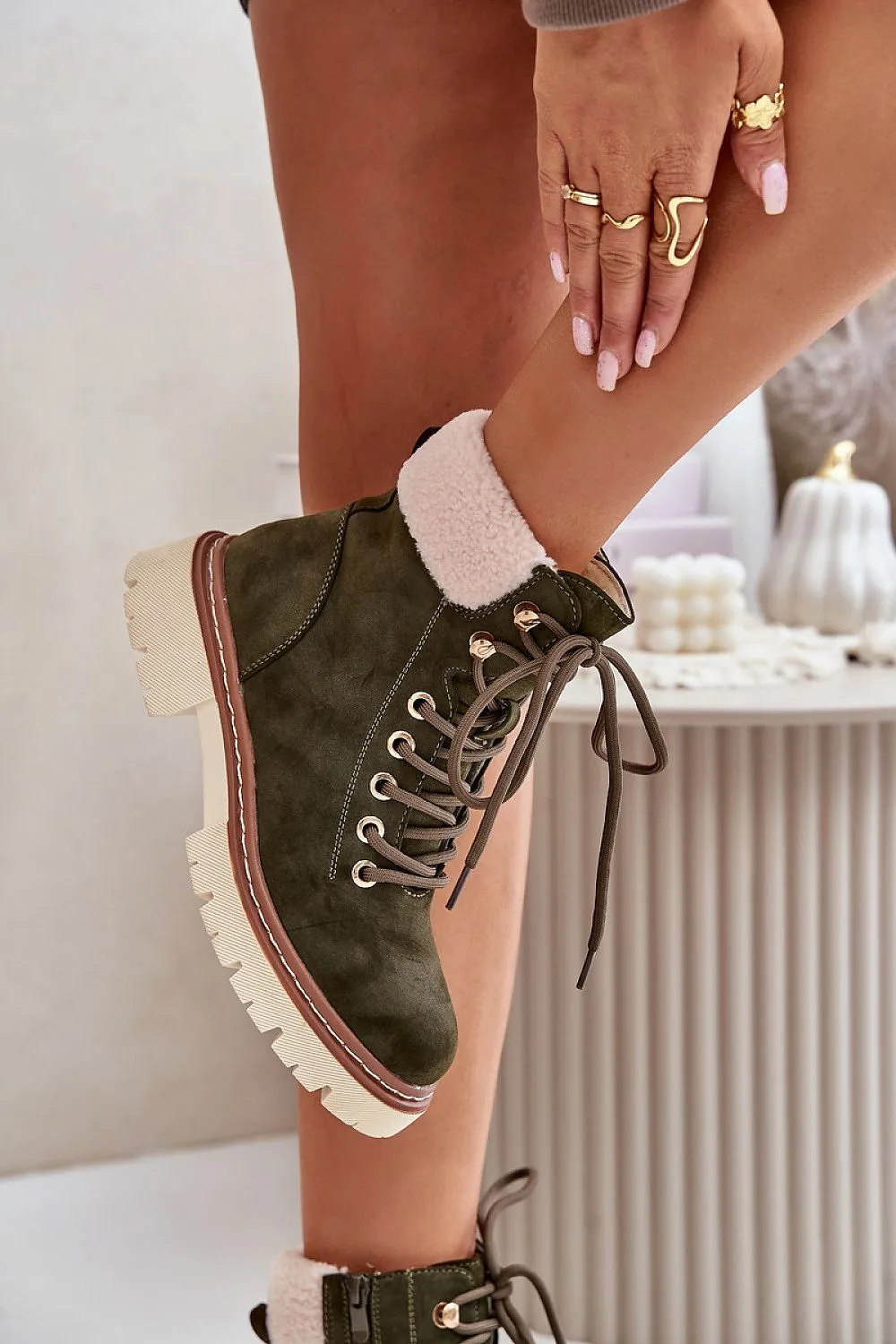 Women's eco-suede Trapper shoes