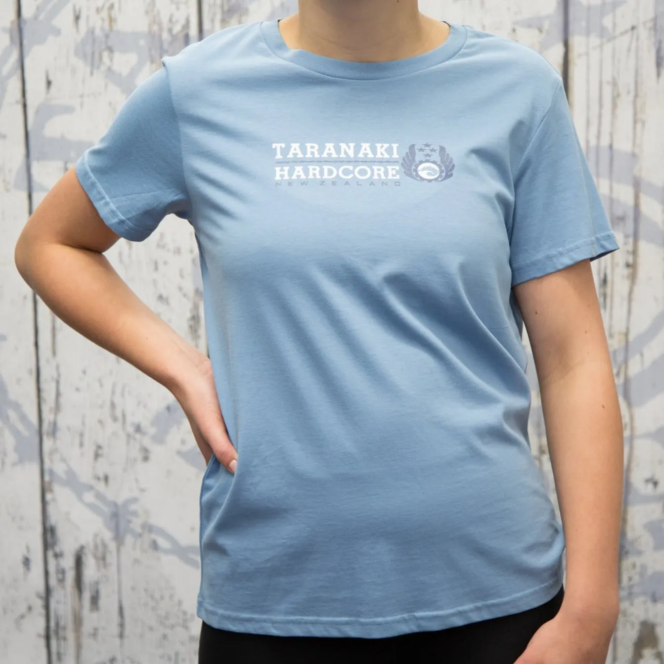 Womens Mountain To Sea T-Shirt - Powder Blue