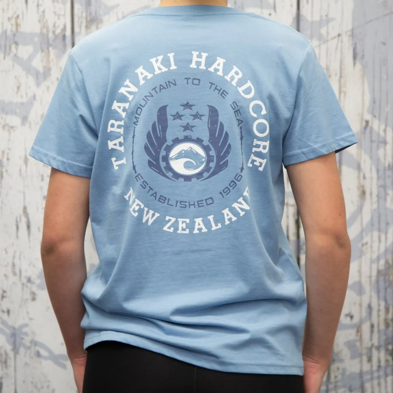 Womens Mountain To Sea T-Shirt - Powder Blue