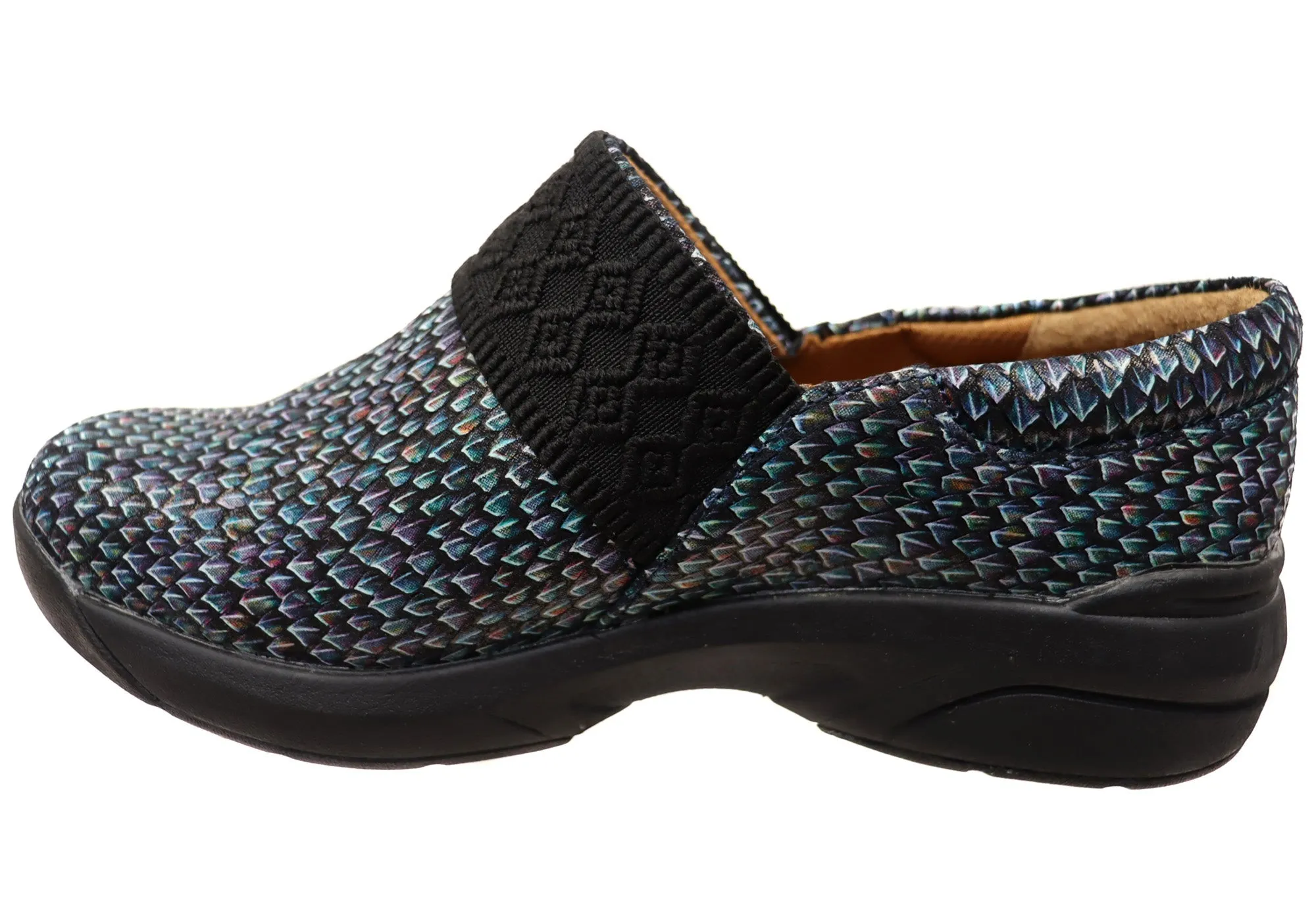 Womens Nurse Mates Cally Comfortable Wide Fit Leather Slip On Shoes
