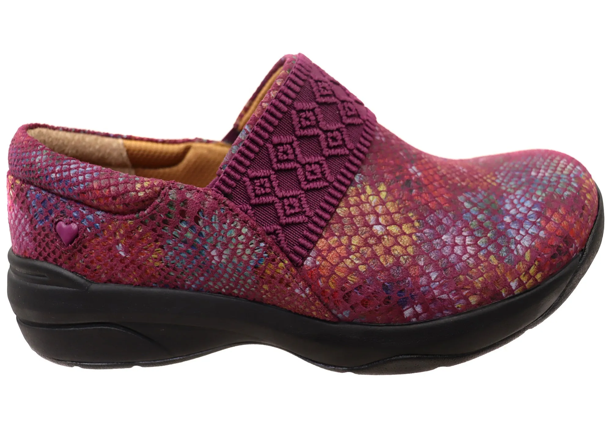 Womens Nurse Mates Cally Comfortable Wide Fit Leather Slip On Shoes