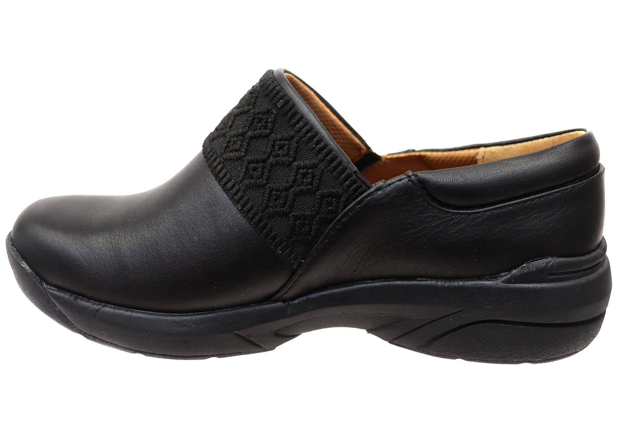 Womens Nurse Mates Cally Comfortable Wide Fit Leather Slip On Shoes