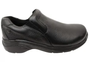 Womens Nurse Mates Dove Comfortable Leather Wide Fit Slip On Shoes