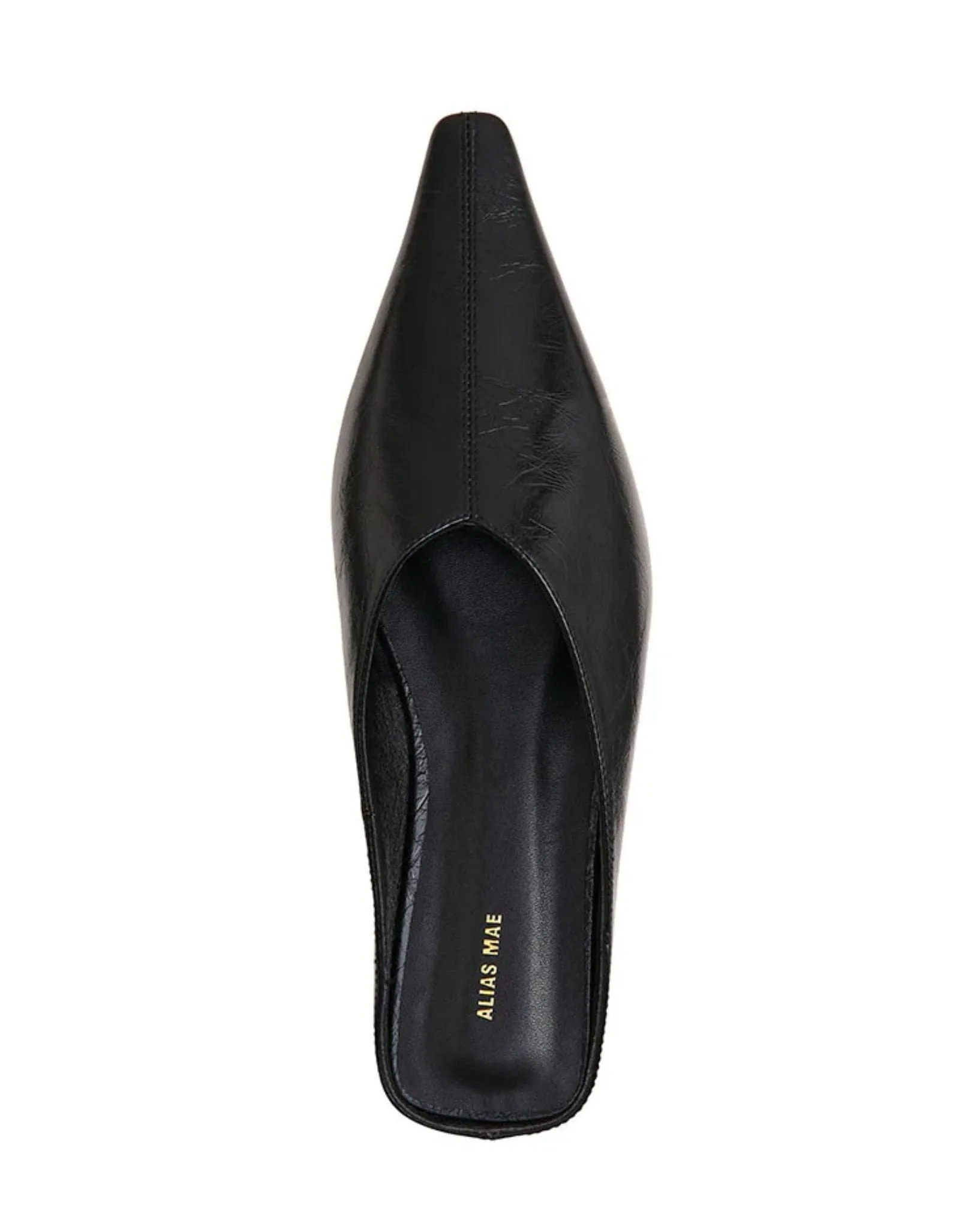 Womens Olive Shoes  - Black Oily Leather