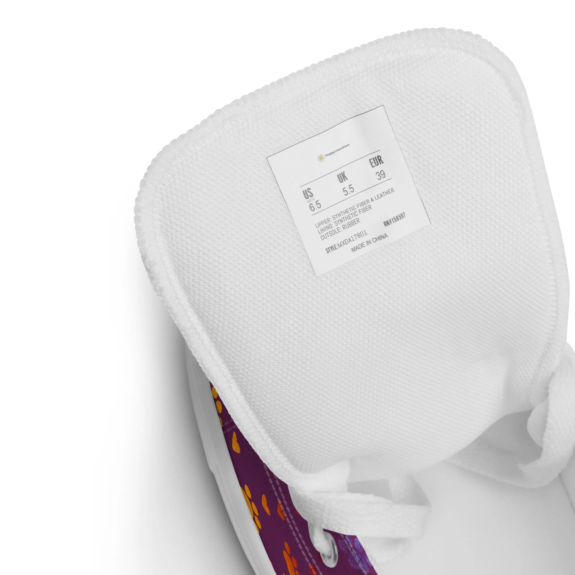 Women’s Purple Paw Prints Sneakers