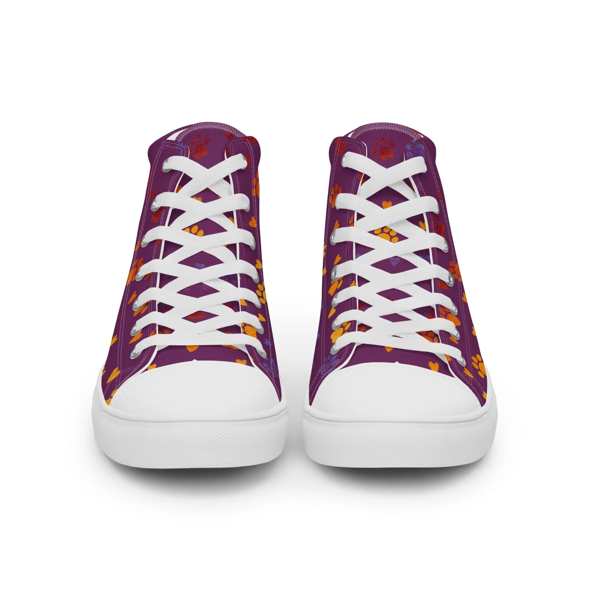 Women’s Purple Paw Prints Sneakers