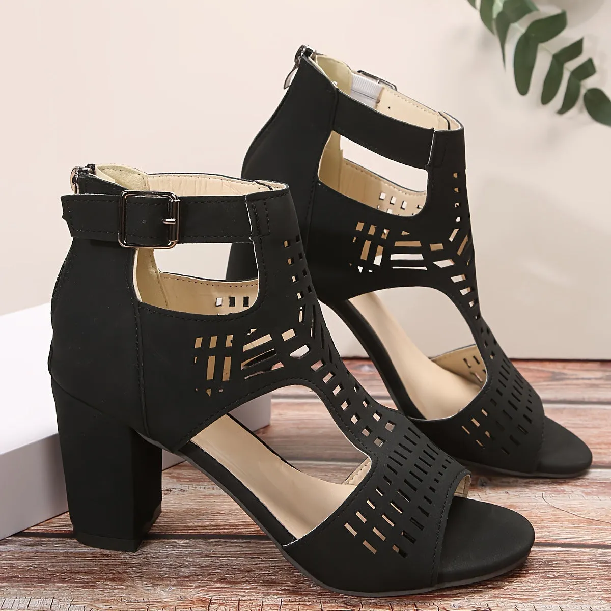 Women's Retro Stacked Heeled Orthopedic Sandals