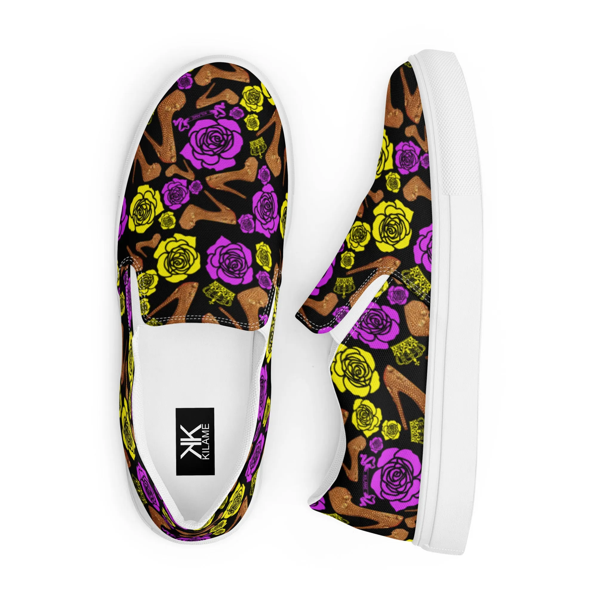 Women’s slip-on canvas shoes 'Purple Gold'